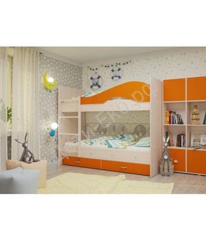 Двухъярусная кровать Мая Оранж
