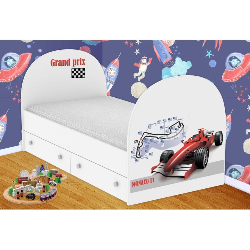Детская кровать Формула - 1 с ящиками