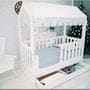 Детская кровать-домик с ящиками белый