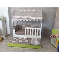 Детская кровать-домик с дополнительным спальным местом