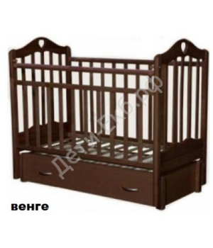 Кровать детская "Каролина-4"маят.поп.+зак.ящ,качалка (венге)