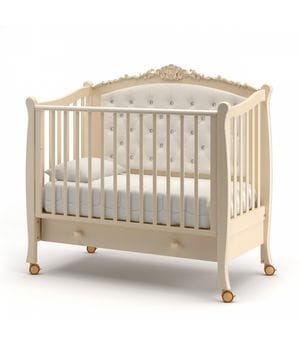 Кровать для новорожденных Жанетт new с ящиком