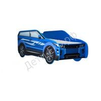 Кровать машина Land Rover джип синий