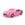 Кровать-машина объемная (3d) NEO Мазерати розовый