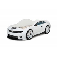 Кровать-машинка объемная (3d) EVO Camaro белый