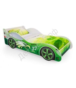 Кровать машинка «Зеленая»