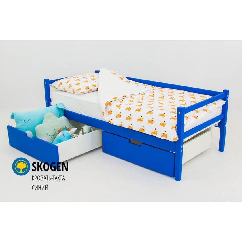 Детская деревянная кровать-тахта Бельмарко Svogen синий