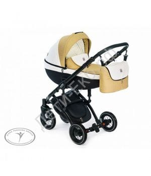 Коляска 3в1 DPG Max 500 (Limited/белый-бежевая кожа)