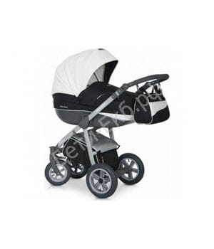 Коляска "MONDO GREY" (Expander) (06 белый-черный) 3в1