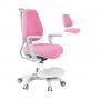 Детское эргономичное кресло Cubby Paeonia Grey/Green/Pink/Blue с подлокотниками + чехол в подарок